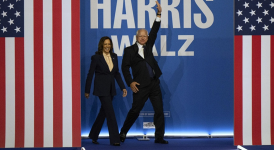 Kamala Harris Tim Walz bringen mit ihrem Camouflage Hut eine