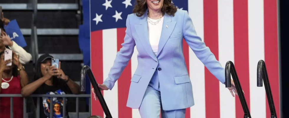 Kamala Harris US Wahl Harris skizziert vorsichtig Agenda fuer 2024 –