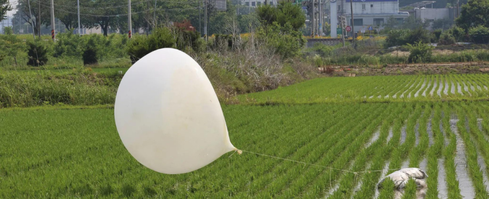 Nordkorea laesst weitere Muellballons in Richtung Suedkorea steigen Militaer in