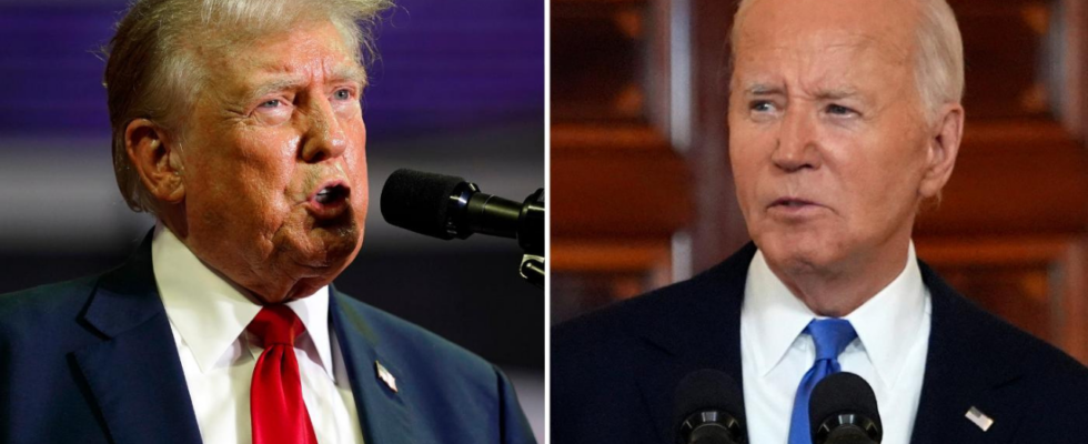 Trump macht bizarre Vorhersage Schimpftiraden ueber Bidens Absturz beim DNC