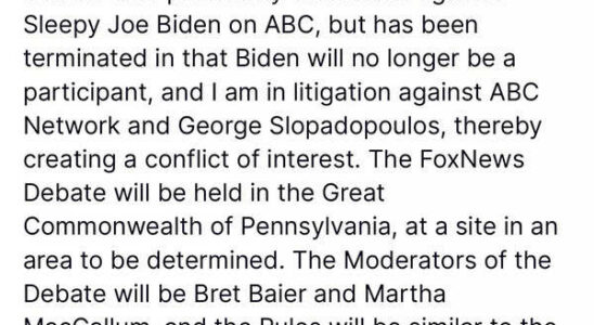 Trump zieht sich aus ABC Nachrichtendebatte zurueck und schlaegt Fox News Konfrontation