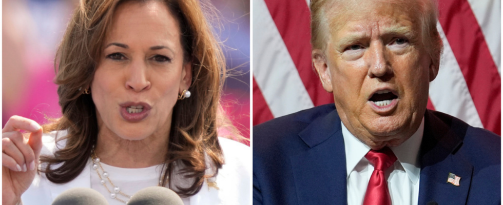 US Wahlen Neue Umfrage zeigt Kopf an Kopf Rennen zwischen Kamala Harris und Donald