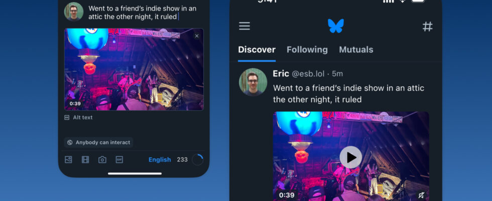 Bluesky holt mit nativer Videounterstuetzung zu X auf
