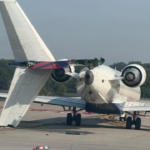 Delta Flugzeugunfall in Atlanta Zwei Delta Flugzeuge kollidieren am Flughafen von Atlanta