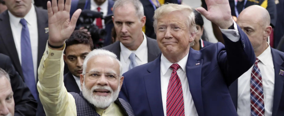 Donald Trump trifft Premierminister Modi im Rahmen des Quad Gipfels Was