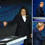 Donald Trump und Kamala Harris geben sich bei ihrem ersten