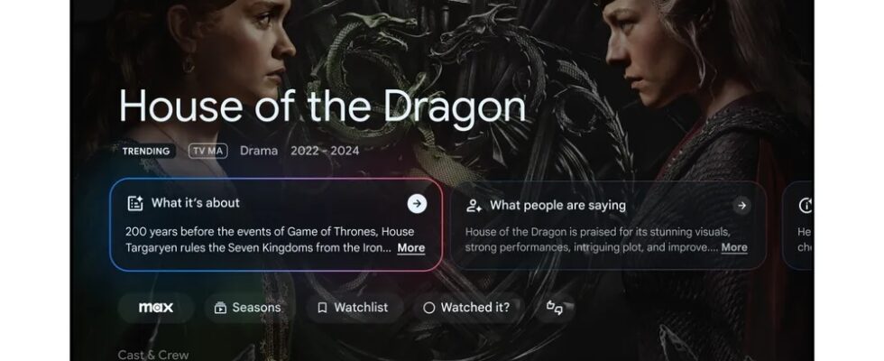 Google TV erhaelt vor dem Start seiner neuen Streaming Box ein