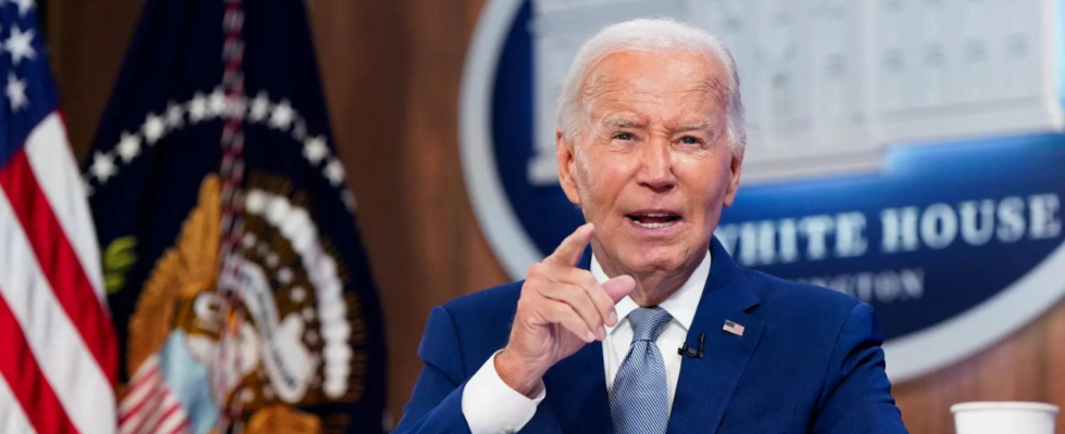 Harris Trump Debatte Biden wird sich die Debatte zwischen Kamala Harris und