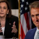 Kamala Harris Der ehemalige republikanische Senator Jeff Flake unterstuetzt Kamala