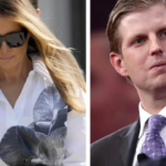 Melania Trump in New York gesichtet Eric musste fuer die