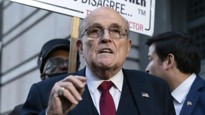 Rudy Giuliani Trumps ehemaliger Anwalt Giuliani wurde in Washington wegen