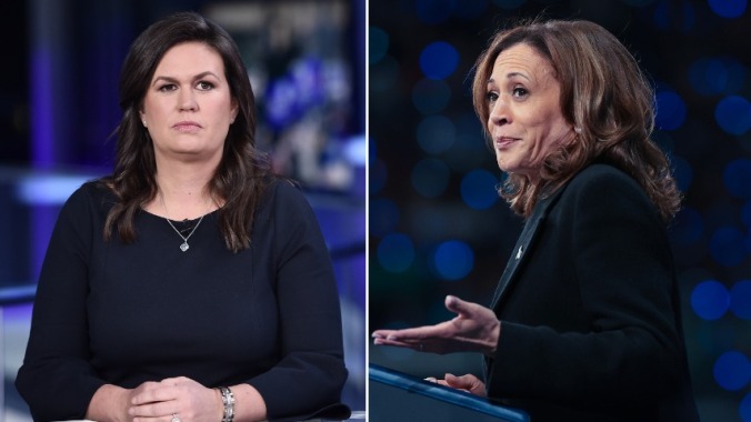 Sarah Huckabee Sanders attackierte Kamala Harris bei Trump Kundgebung weil sie