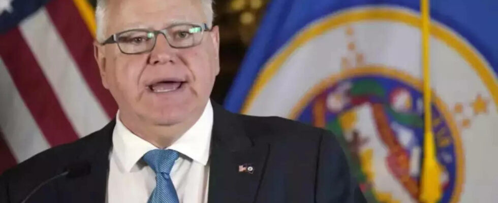 Tim Walz nutzt die Unterstuetzung von Taylor Swift um gegen