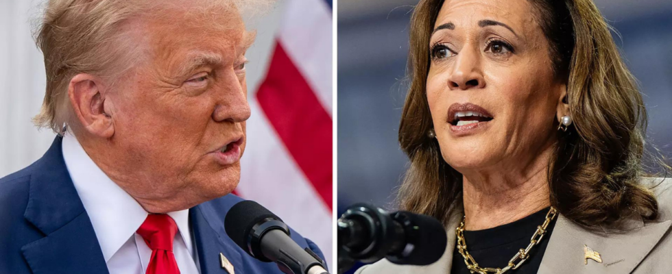 Trump Harris Debatte ABC „Verrueckt Donald Trump muss sich in der Debatte