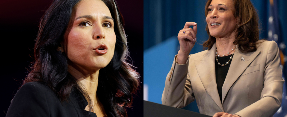 Trump Harris Debatte Tulsi Gabbard sagt Kamala Harris nehme extremen Schauspielunterricht „Sie.p