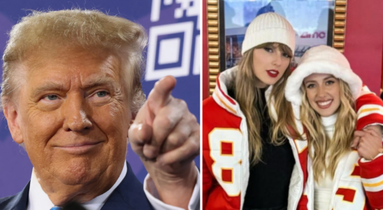 Trump ruft Brittany Mahomes zu Swifties fragen sich Was ist