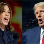 US Praesidentschaftsdebatte Kamala und Trump ueber Politik internationale Angelegenheiten hohe Preise