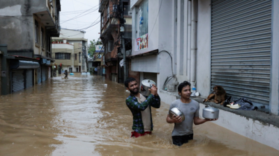 Ueberschwemmungen in Nepal Die Zahl der Monsunueberschwemmungen in Nepal erreicht