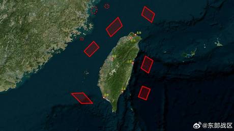 China startet „Blockade Uebungen rund um Taiwan – World