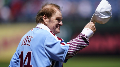 Der Baseball Hitkoenig aller Zeiten und umstrittene Figur Pete Rose ist