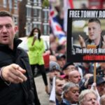 Der britische rechtsextreme Aktivist „Tommy Robinson wurde wegen Verstosses gegen