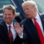 Donald Trump Trump verbuendet sich mit Brian Kemp nachdem er