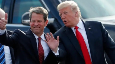 Donald Trump Trump verbuendet sich mit Brian Kemp nachdem er