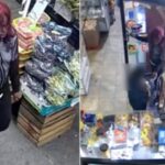 Frau entreisst 7 jaehrigem Jungen Bargeld und schlaegt Mutter in Supermarkt