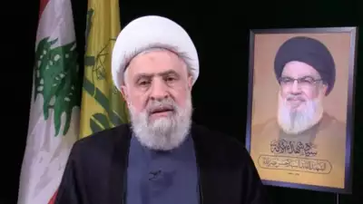 In seiner ersten Ansprache als Hisbollah Chef verspricht Naim Qassem Nasrallahs