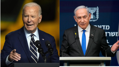 Netanjahu spricht mit US Praesident Biden waehrend Israel ueber Massnahmen gegen