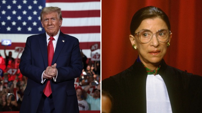 Neue Pro Trump PAC behauptet wahnsinnig dass RBG auch gegen Abtreibung sei