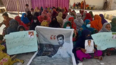 Pak Protest in Awaran fordert sichere Rueckkehr von Diljan Baloch