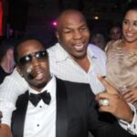 Sean Diddy Combs „Sugar Diddy Mike Tyson zeigt seine Unterstuetzung