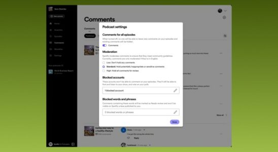 Spotify fuegt ein automatisches Moderationstool hinzu um Podcastern bei der