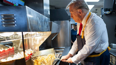 Trump macht Pommes bei McDonalds VIDEO – World