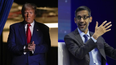 Trump wirft ein Google Y sagt Pichai der angerufen hat um