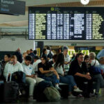 Verspaetung am Flughafen Newark Auswirkungen des Hurrikans Milton Der Flughafen