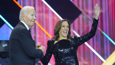 „Joe Biden hat Kamala Harris im nationalen Fernsehen gerade ueberholt