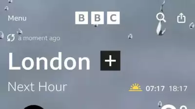 „Ups Moment fuer BBC Entschuldigung nachdem Wetter App Fauxpas „Hurrikan Winde in London anzeigt