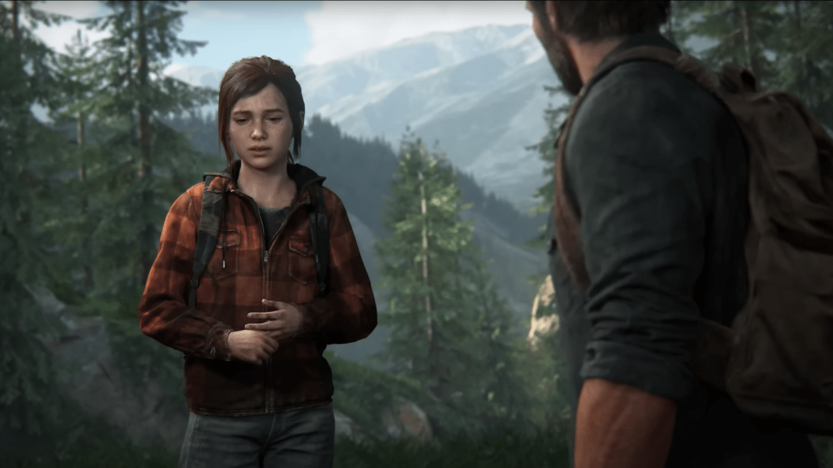 Last Of US Teil 1 Trauriges Ende des Spiels, Ellie spricht mit Joel.