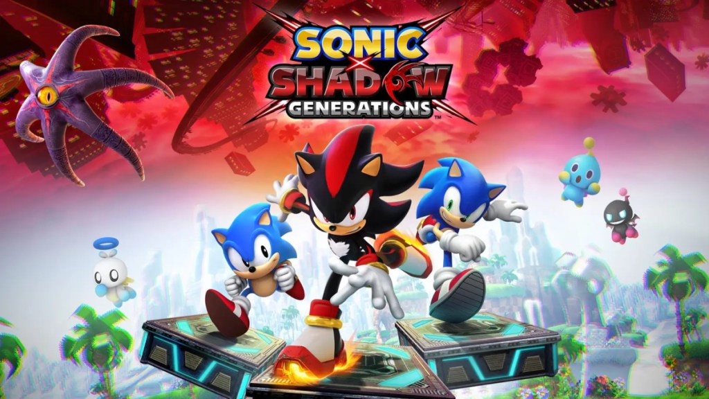 Haupt-Werbebox-Design für Sonic X Shadow Generations