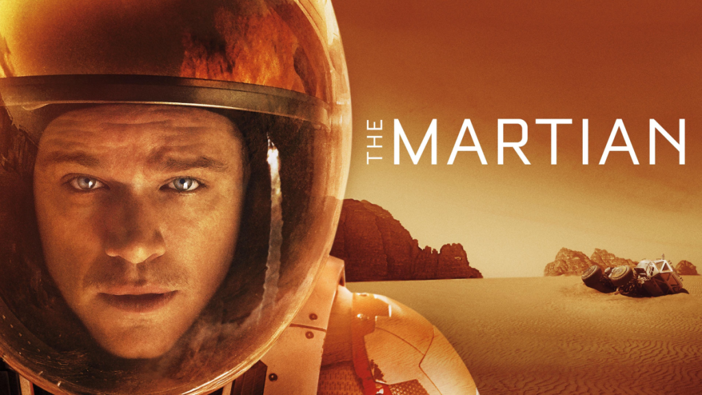 Matt Damon in The Martian Key Art von Max