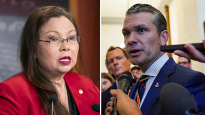 Armeeveteranin Tammy Duckworth die im Krieg beide Beine verloren hat