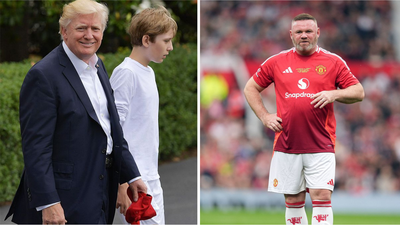 Barron Trump Als Wayne Rooney Barron Trump trainierte und mit