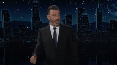 Donald Trump Zoelle Jimmy Kimmel scherzt Trumps 25 Prozent Zoelle seien die duemmste