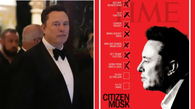 Elon Musk bestreitet die Checkliste auf der Titelseite des Time Magazins