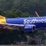 Flugzeug der Southwest Airlines wurde am Flughafen von Dallas von