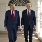 Ist Biden groesser als Trump Foto aus dem Weissen Haus