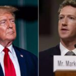 Mark Zuckerberg CEO von Meta trifft sich mit Donald Trump