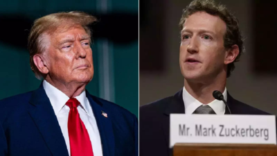 Mark Zuckerberg CEO von Meta trifft sich mit Donald Trump